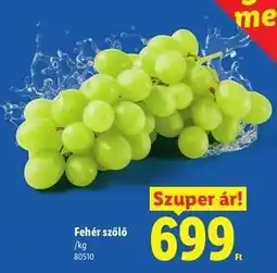 Lidl Fehér szőlő ajánlat
