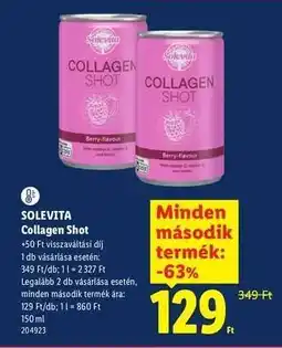 Lidl SOLEVITA Collagen shot ajánlat