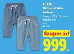 Lidl LUPILU Biopamut baba nadrág ajánlat
