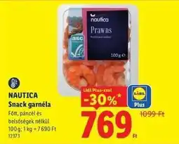 Lidl NAUTICA Snack garnéla ajánlat