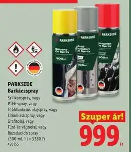 Lidl PARKSIDE Barkácsspray ajánlat