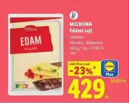 Lidl MILBONA Edámi sajt ajánlat