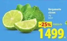 Lidl Bergamotte citrom ajánlat