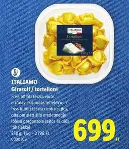 Lidl ITALIAMO Girasoli / tortelloni ajánlat