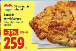 Lidl Baconös kenyérlángos ajánlat
