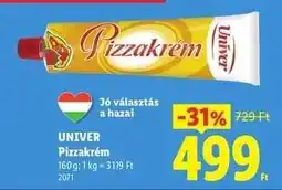 Lidl UNIVER Pizzakrém ajánlat
