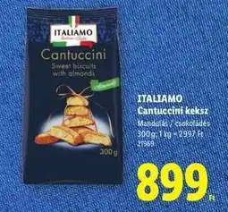 Lidl ITALIAMO Cantuccini keksz ajánlat