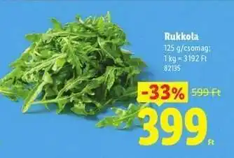 Lidl Rukkola ajánlat