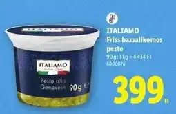 Lidl ITALIAMO Friss bazsalikomos pesto ajánlat