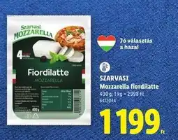 Lidl Szarvasi Mozzarella Fiordilatte ajánlat
