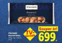 Lidl ITALIAMO Amaretti keksz ajánlat