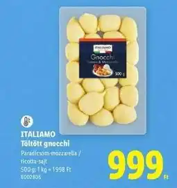 Lidl Italiamo Töltött gnocchi ajánlat