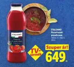 Lidl ITALIAMO Passzirozott paradicsom ajánlat