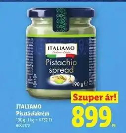 Lidl ITALIAMO Pisztáciakrém ajánlat