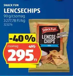 ALDI Snack Fun Lencsechips ajánlat