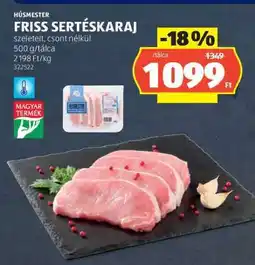 ALDI Friss sertéskaraj ajánlat