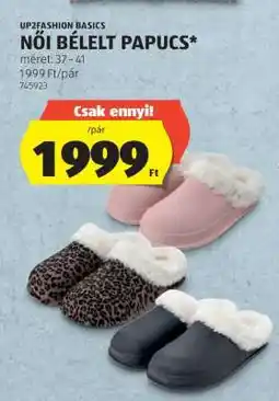 ALDI NŐI BÉLELT PAPUCS ajánlat