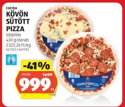 ALDI Cucina Kövön Sütött Pizza ajánlat