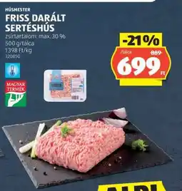 ALDI Friss, darált sertéshús ajánlat