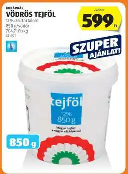 ALDI Kokárdás Vödrös Tejföl ajánlat