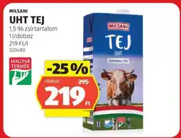 ALDI Milsani UHT Tej ajánlat
