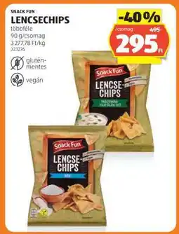 ALDI Snack Fun Lencsechips ajánlat