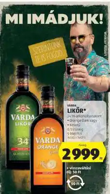 ALDI Várda Likőr ajánlat