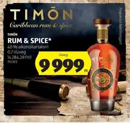 ALDI TIMON RUM&SPICE ajánlat
