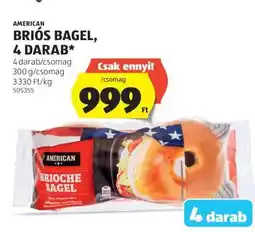 ALDI American Briós Bagel, 4 darab ajánlat