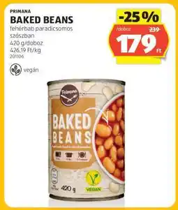ALDI Primana Baked Beans ajánlat