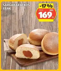 ALDI Sárgabarackos Fánk ajánlat