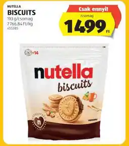 ALDI NUTELLA Biscuits ajánlat