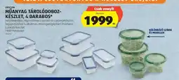 ALDI Műanyag tárolódoboz-készlet, 4 darabos ajánlat