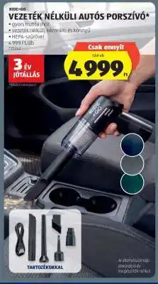 ALDI Ride&Go Vezeték Nélküli Autós Porszívó ajánlat