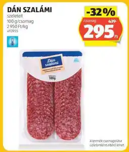 ALDI Dán szalámi ajánlat