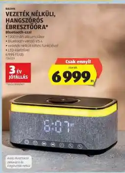 ALDI Vezeték nélküli, hangszórós ébresztőóra ajánlat