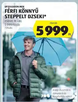ALDI Férfi Könnyű Steppelt Dzseki ajánlat