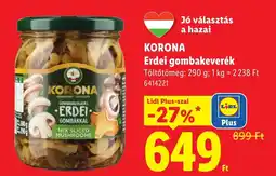 Lidl Korona erdei gombakeverék ajánlat