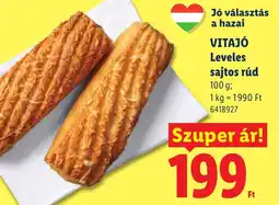 Lidl Vitajó leveles sajtos rúd ajánlat