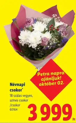 Lidl Petra névnapi csokor ajánlat