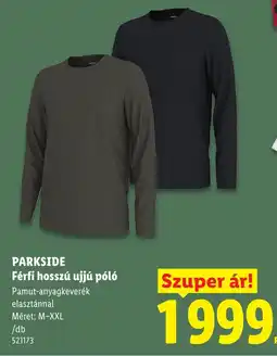 Lidl Parkside férfi hosszú ujjú póló ajánlat