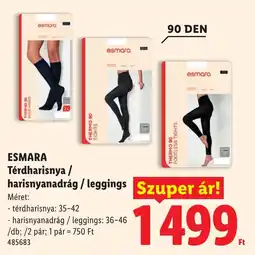 Lidl Esmara térdharisnya / harisnyanadrág / leggings ajánlat