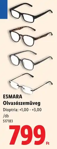 Lidl Esmara olvasószemüveg ajánlat