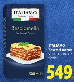 Lidl Italiamo besamel mártás ajánlat