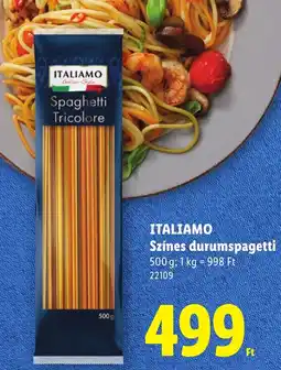 Lidl Italiamo színes durumspagetti ajánlat