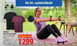 Lidl Crivit női / férfi sportpóló ajánlat