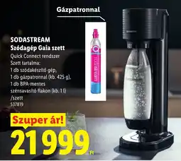 Lidl Sodastream szódagép gaia szett ajánlat