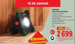Lidl Parkside akkus led-munkalampa ajánlat
