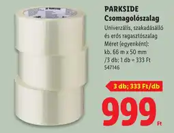 Lidl Parkside csomagolószalag ajánlat