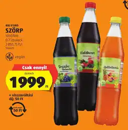 ALDI Rio d'oro szörp ajánlat